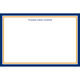 Border Navy and Orange Flat Note Cards Image 3 of 4
